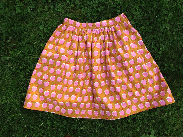 Pink Apples Dirndl Skirt