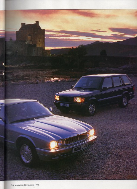 Jaguar XJ6 Soverign X300 & Range Rover 4.0 SE Twin Road Test 1994 (2)