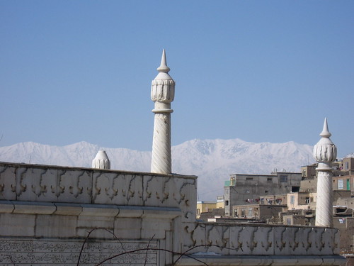 afghanistan cityscape mosque kabul