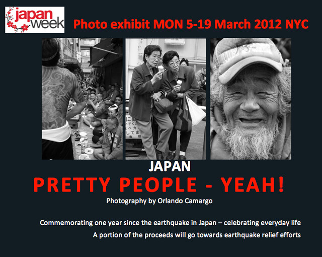 Save the Date:Photo Exhibition Mon 5-19 Mar JAPAN: Pretty People - Yeah! Orlando Camargo Photography in NYC