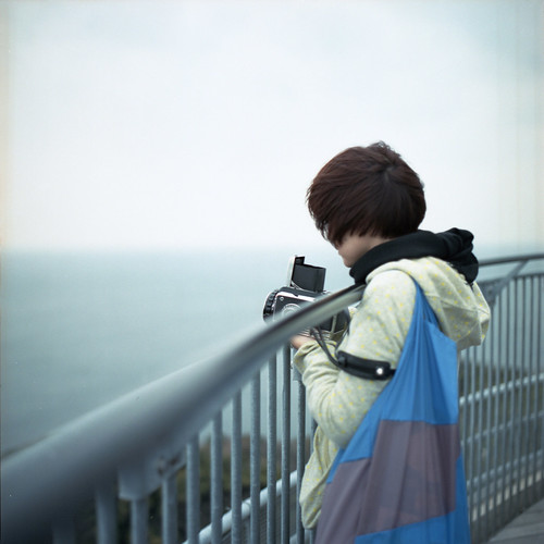kodak c hasselblad portra planar 江ノ島 160 80mm viewingplatform 6×6 展望台 写真部 enoshimaisland 503cxi ここはとても寒かった。。