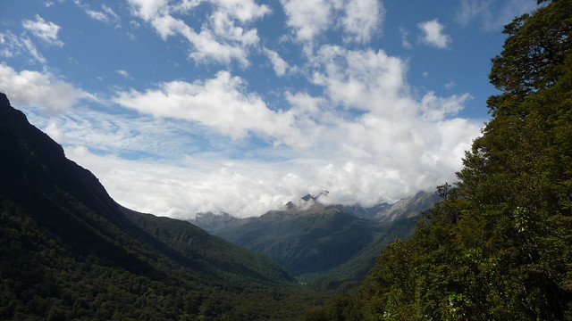 Clouds over the Hollyford Valley