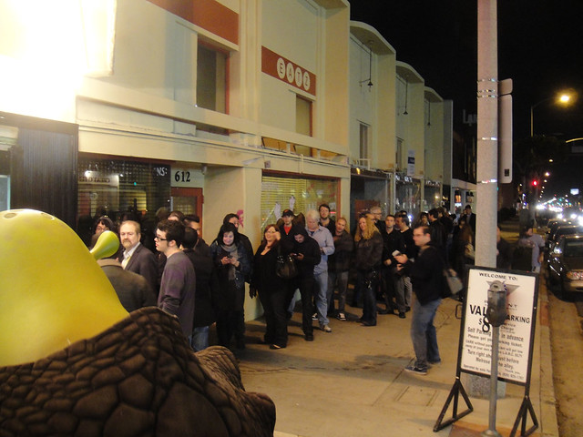LA Animation Festival - the line for the opening night party