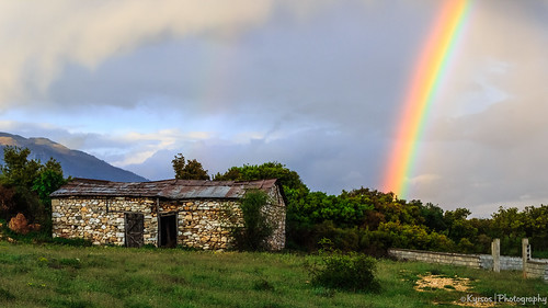 world old travel blue sky house building green monument nature clouds landscape greek photography countryside rainbow construction europe day place greece macedonia geographic timeless macedonian ギリシャ centralmacedonia paggaio греция μακεδονια ilobsterit