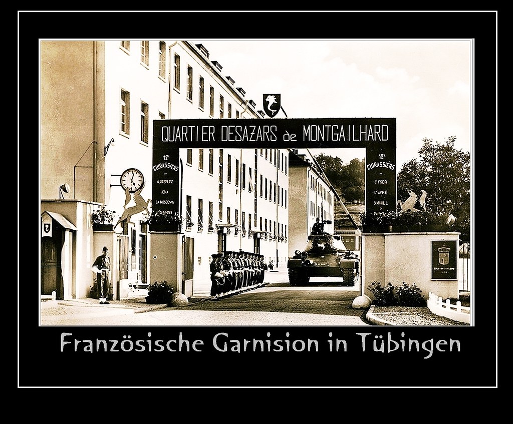 Tübingen am Neckar: Quartier Desazares de Montgailhard - Haupteingang zur ehemaligen Französischen Garnision in Tübingen