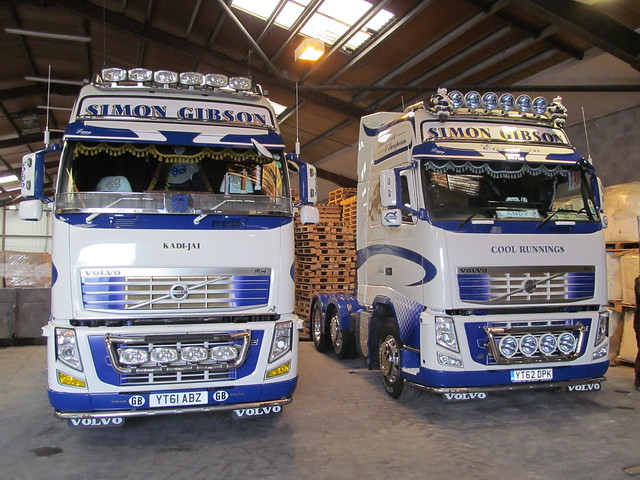 Simon Gibson Transport , Volvo,s Ready For Truckfest 2013