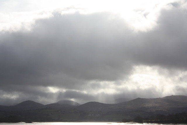 storm clouds over snowdonia