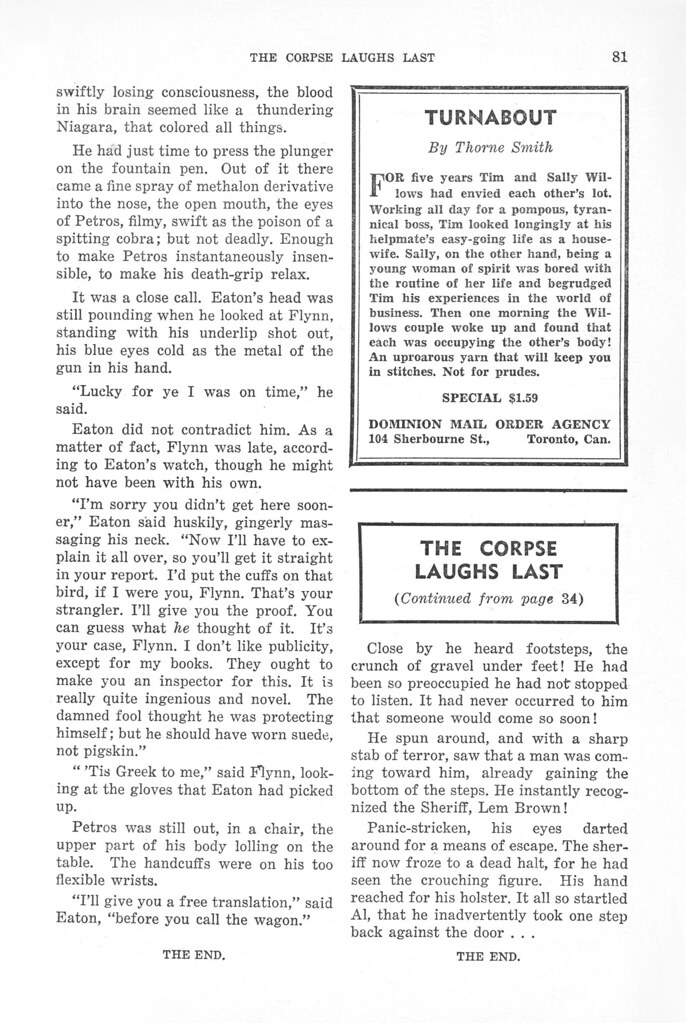 168a14 Private Detective Stories Canada Feb 1944 Page 81 Flickr