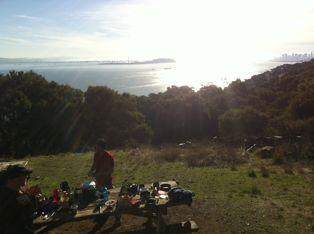 Camping on Angel Island