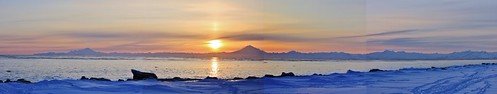 Mt. Redoubt Sunset, From Kenai, Kenai Peninsula Borough, Alaska (3) by DavidBroome,