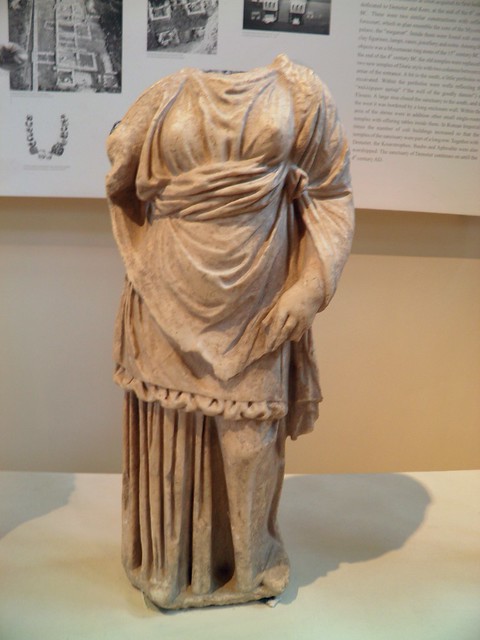 Female statue found in the sanctuary of Demeter, 3rd c. BC, Archaeological Museum, Dion