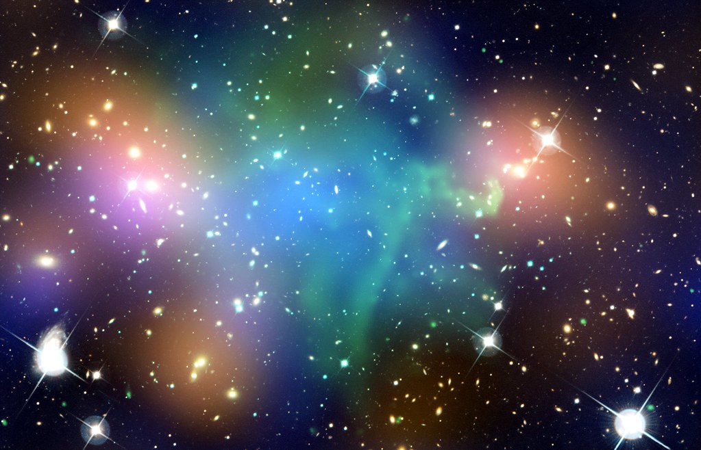 Galaxy Cluster Abell 520 (NASA, Chandra, Hubble, 03/07/12)