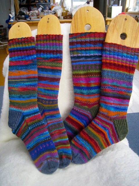 FastKoffe socks | Last 2 pair (so far) of the leftover Kaffe… | Flickr