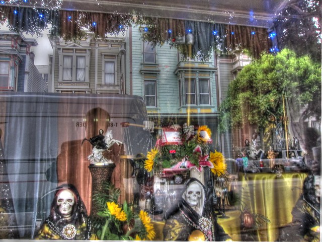 Halloween/Day of the Dead Reflections, HDR Painterly
