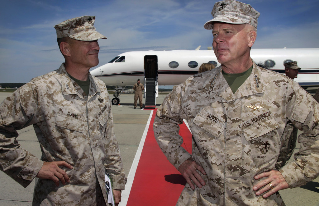 Maj. of the Marine Corps Micheal P. Barrett accompanied Amos on the trip