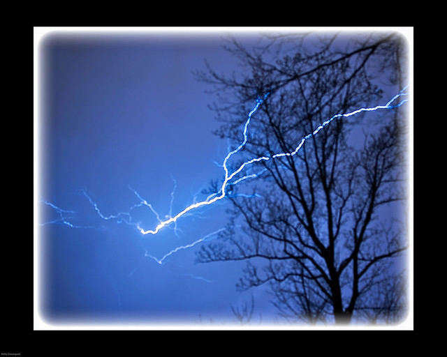 Lightning Streaks Across Louisville Sky