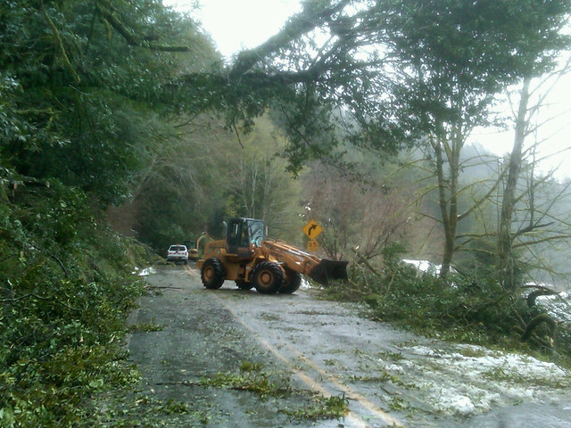 Crews work to clear highway
