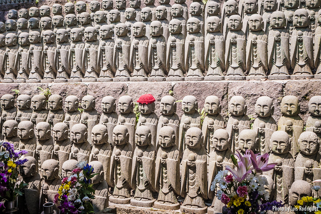 Estatuas jizo en el templo Hase-dera