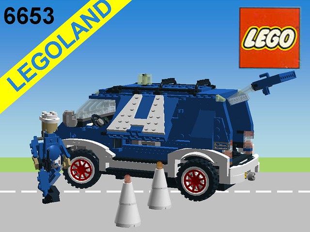 Lego City Highway Maintenance Truck - Nr. 6653 Recreated in Miniland Scale