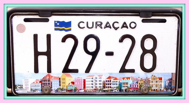 Caribbean Numberplate from Curacao
