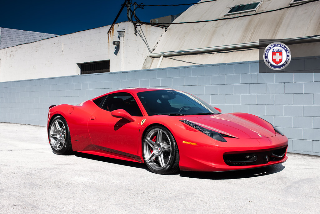 Ferrari 458 italia Red HRE P47SC Brush Tinted | HRE Wheels | Flickr