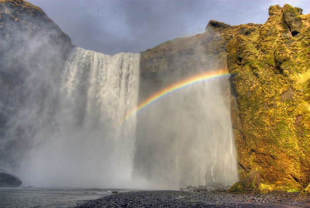 Skógafoss Waterfall & Rainbow