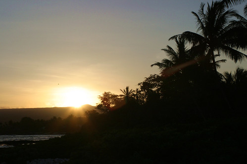 ocean beach sunrise coast kohala hawaii2012