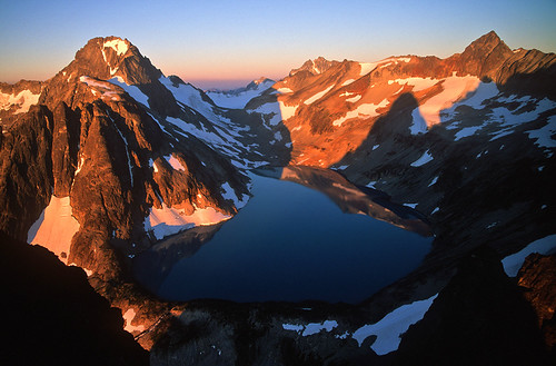 Silver Lake Morning by justb, A view over the spectacular Silver Lake in North Cascades national Park, WA U.S.park justin brown mo
