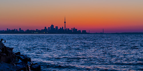 toronto water sunrise canon lakeshore lakeontario 6d torontoskyline canon6d