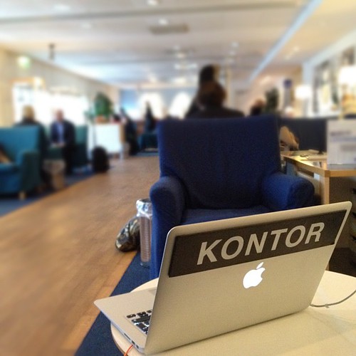 The sign on my computer says 'OFFICE' I'm Swedish. Funny 'cause it's true.