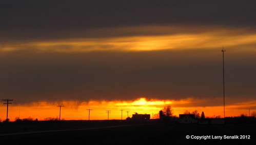 sunset sky clouds illinois 2012