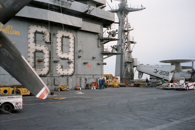 USS. Dwight D. Eisenhower CVN-69, Cannes 23-12-1994.