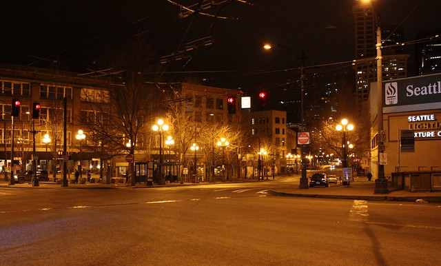 Pioneer Square at Night