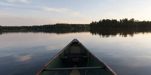 low11215.jpg by Keith Levit, Canoe in a lake, Lake of the Woods, Ontario, Canadamorning lake ontario canada reflection nature wat