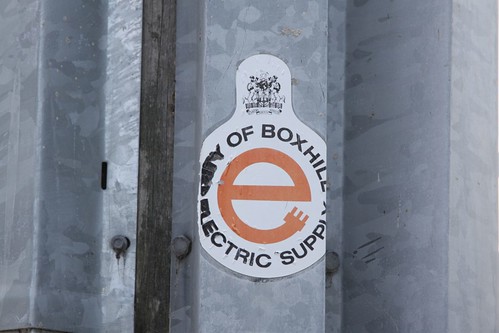 'City of Box Hill Electric Supply' sticker