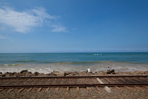sea indianocean rail railway srilanka ceylon 铁路 斯里兰卡 印度洋 锡兰