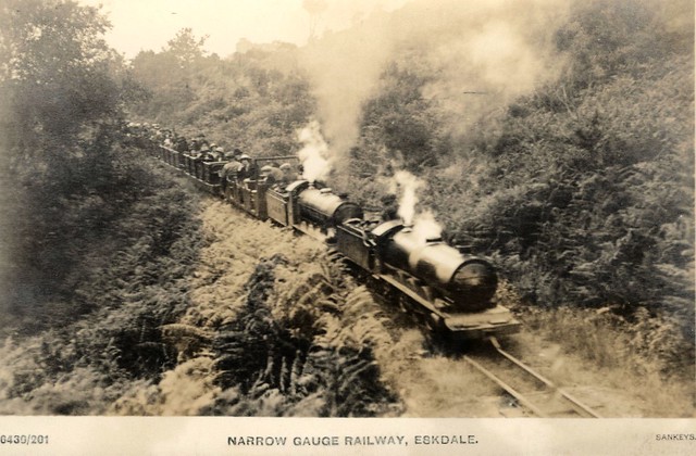 Ravenglass & Eskdale Railway - Colossus & Sir Aubrey Brocklebank double heading