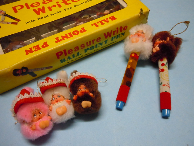 Monchhichi 70s Ball point Pens and Pendants