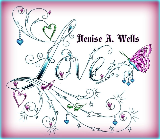 Love stars tattoo design by Denise A. Wells