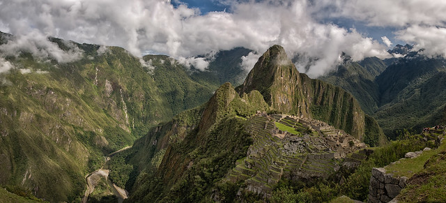 High Above One of the Wonders of the Americas, Machu Picchu (Peru)