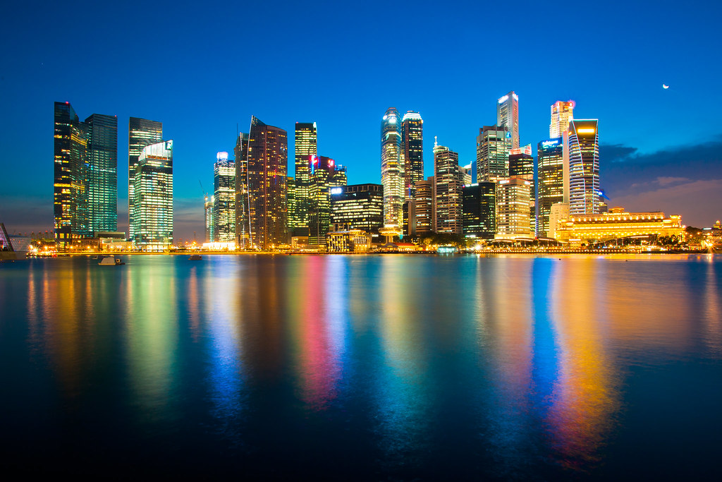 Singapore Skyline by Derrick H