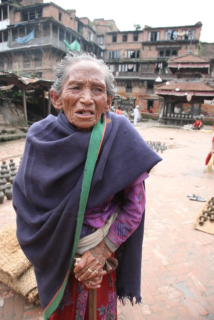 Old Woman Portraits of Old Age on my Travels Kathmandu Nepal
