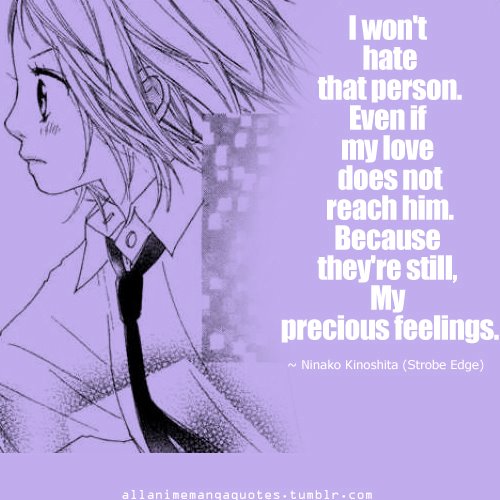 Anime Quotes: Strobe edge | Hehe ^^. My first time uploading… | Flickr