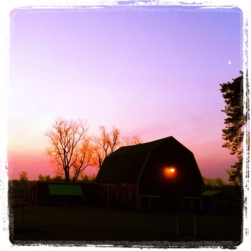 Sunrise by LinetteCroz, farm
