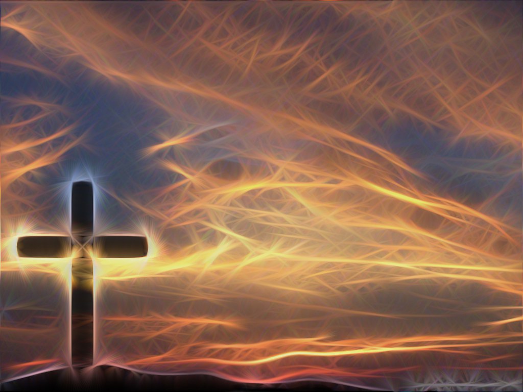Cross & Sky Christian Wallpaper Background a GIMP edit of … | Flickr