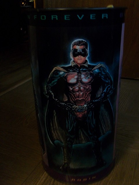 Batman Forever garbage can tin - Robin side