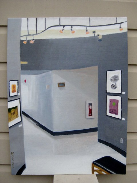 3rd oil painting, interior perspective