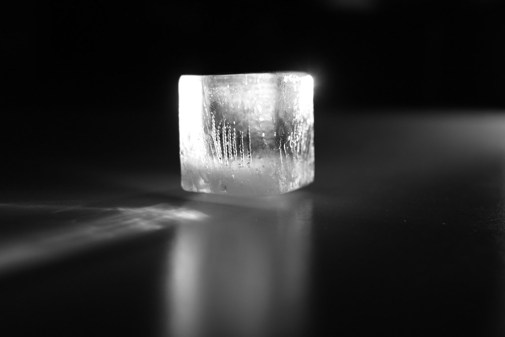 light, reflection, ice, cube, refraction.