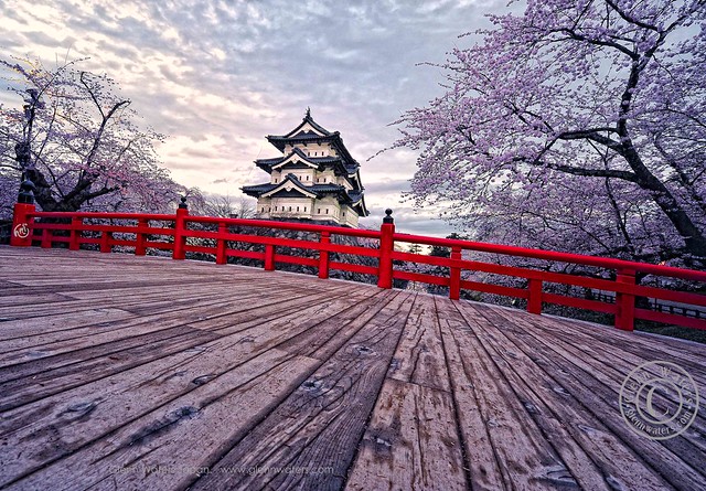Hirosaki Castle (Hirosaki Japan). © Glenn Waters.  . Explored.