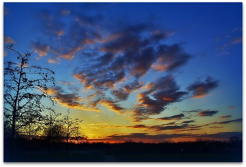 sunset clouds germany landscape sundown pentax braunschweig lowersaxony k200d easterevebonfire dblringexcellence